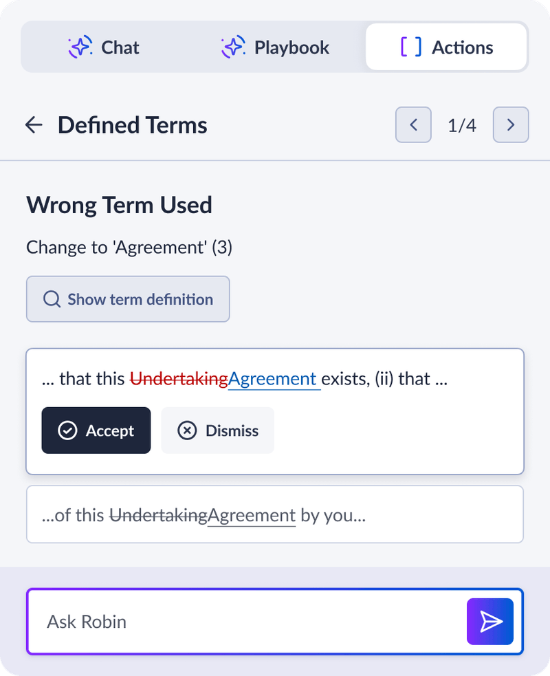 screenshot of Robin AI